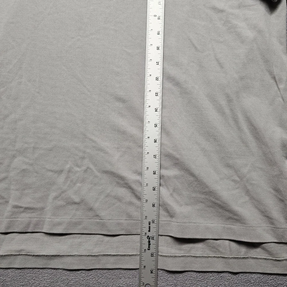 Polo Ralph Lauren Mens 3XB Gray Short Sleeve Pique Cotton Pony Logo Polo Shirt